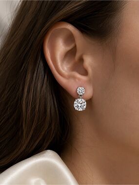 Diamond Drop Earrings